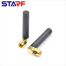 STARF 4.5cm length 2dbi 315Mhz 433Mhz 90degree SMA Male Rubber Duck Antenna.